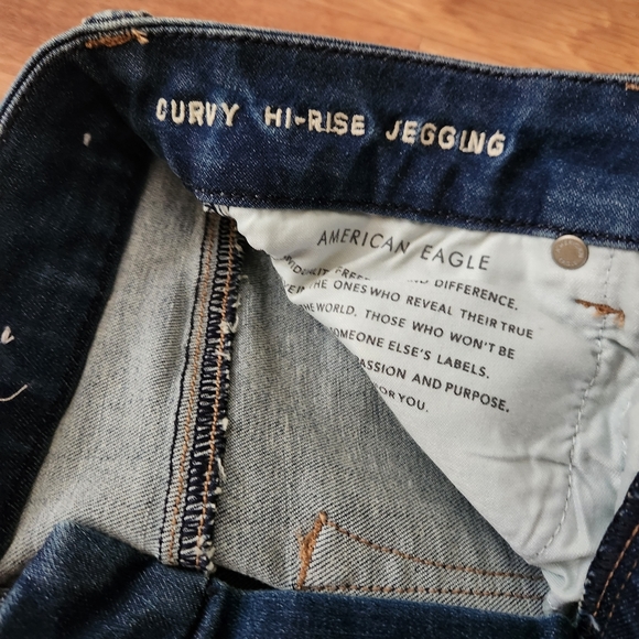 New - American Eagle curvy high rise jegging size 2 x-short - Picture 5 of 5